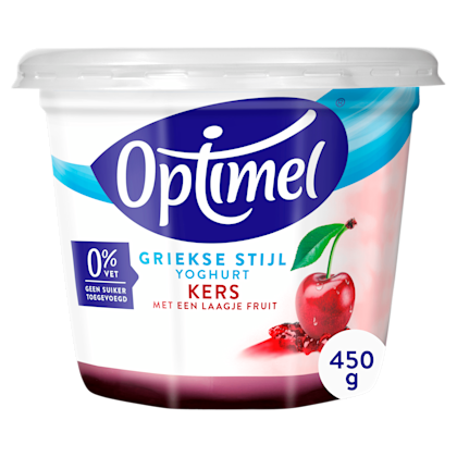 Yoghurt Griekse stijl kers 0% vet