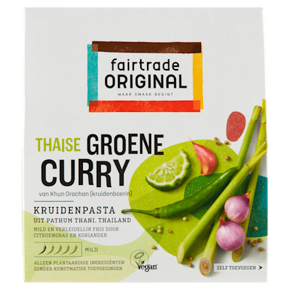 Groene Curry kruidenpasta Fairtrade