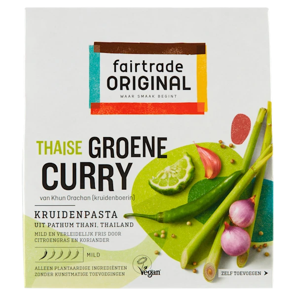 Fairtrade Original Groene Curry kruidenpasta Fairtrade