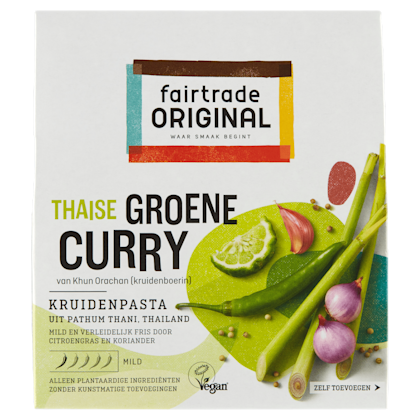 Fairtrade Original Groene Curry kruidenpasta Fairtrade