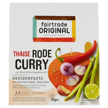 Fairtrade Original Rode Curry kruidenpasta Fairtrade