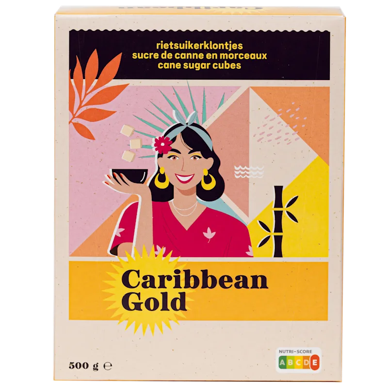Caribbean Gold Sugar Rietsuiker klontjes
