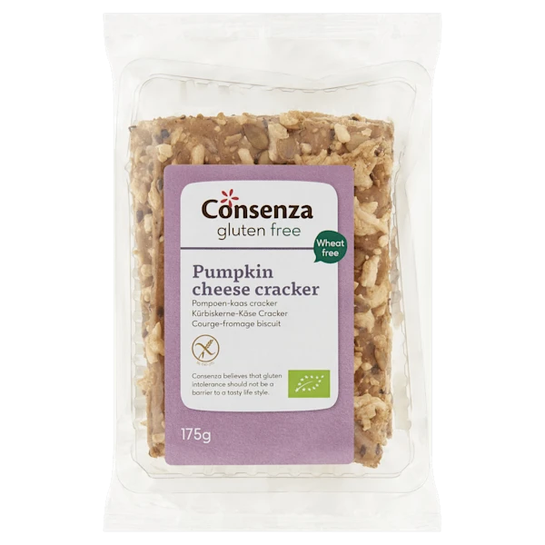 Consenza Cracker kaas pompoen biologisch gv
