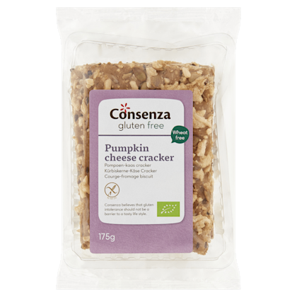 Consenza Cracker kaas pompoen biologisch gv