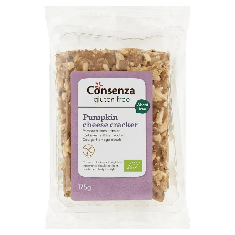 Consenza Cracker kaas pompoen biologisch gv