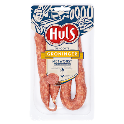 Huls Gekookte Groninger metworst 2 stuks