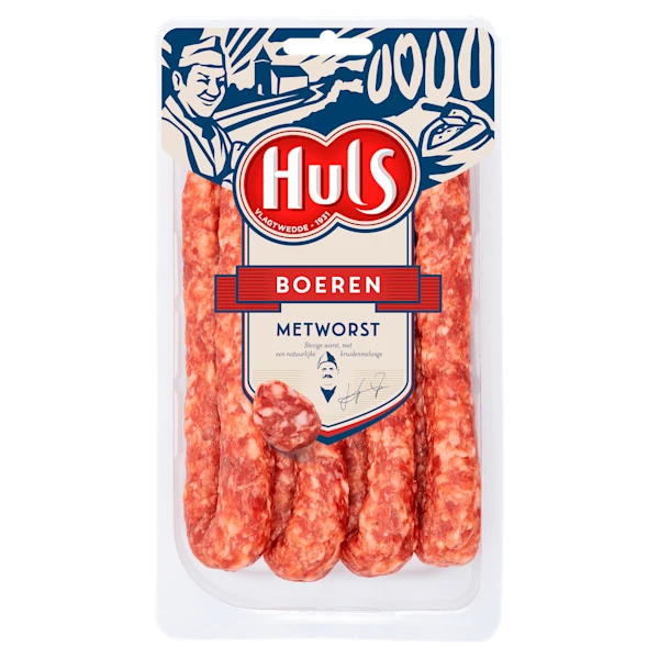 Huls Boerenmetworst 4 stuks