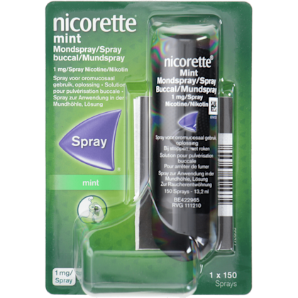 Nicorette Menthol mint spray 1 mg
