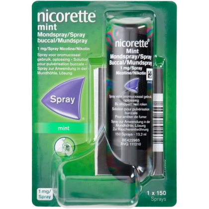 Nicore Menthol mint spray 1 mg