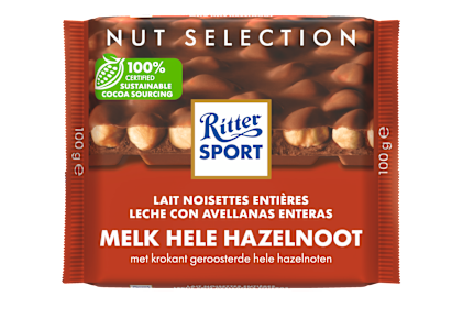 Chocoladetablet hele hazelnoot