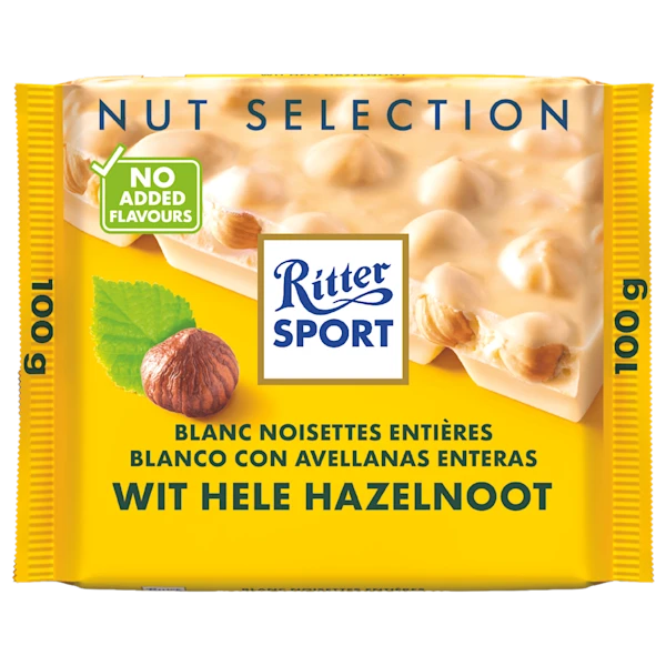 Ritter Sport Wit hele hazelnoot