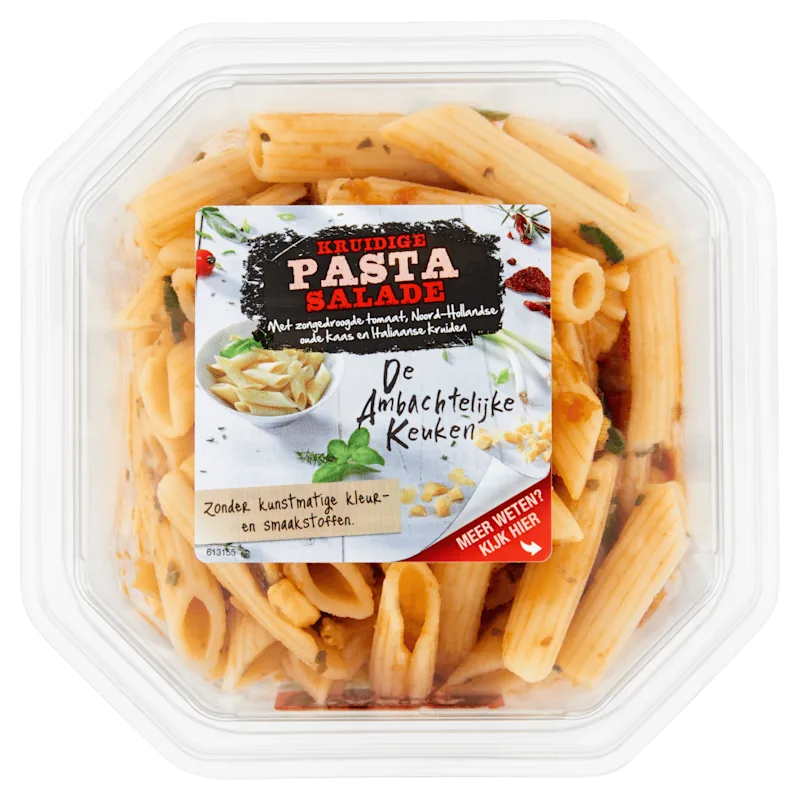 Ambachtelijke Keuken Pasta zongedroogde tomaat salade