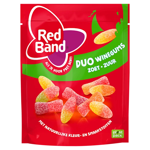 Redband Duo winegums zoet zuur