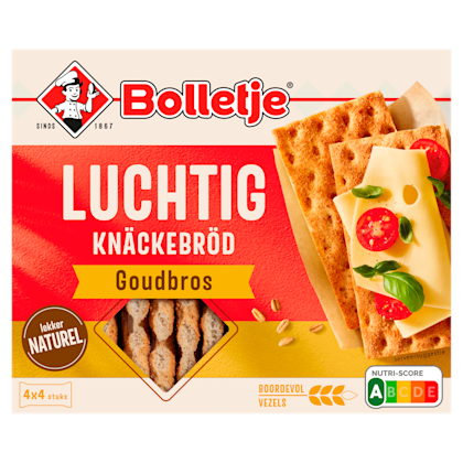 Luchtig knäckebröd goudbros