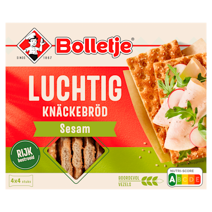 Luchtig knäckebröd sesam