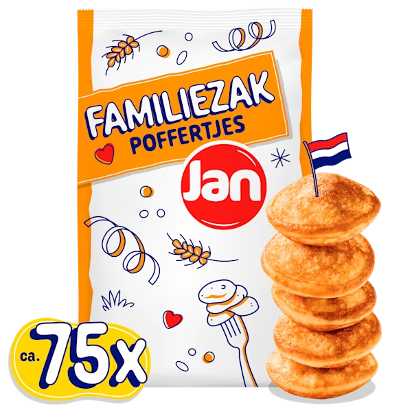 Jan Poffertjes in familiezak