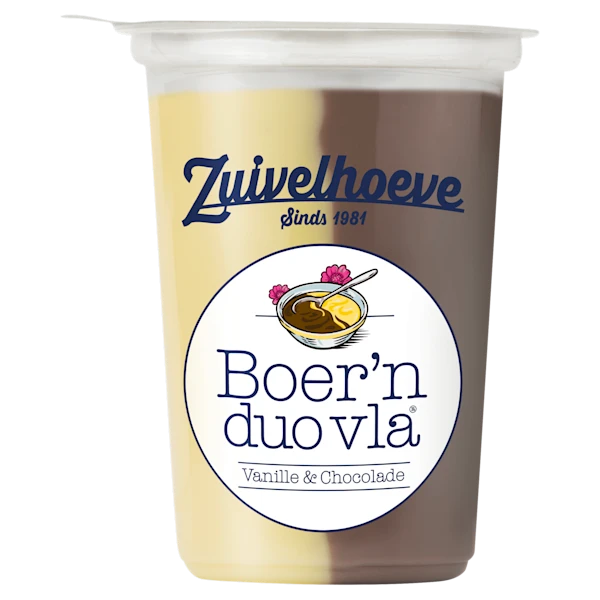 Zuivelhoeve Boer'n vla choco vanille