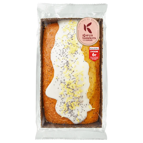 PLUS Korenlanders Lemon-poppyseed cake