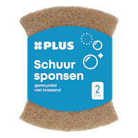 PLUS Gerecyclede schuurspons niet krassend