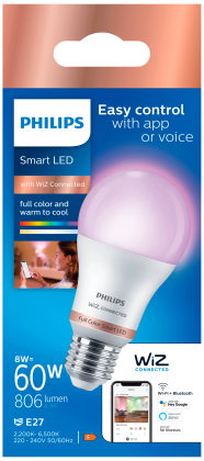 Philip Smart LED 60W A60 E27 gekleurd licht