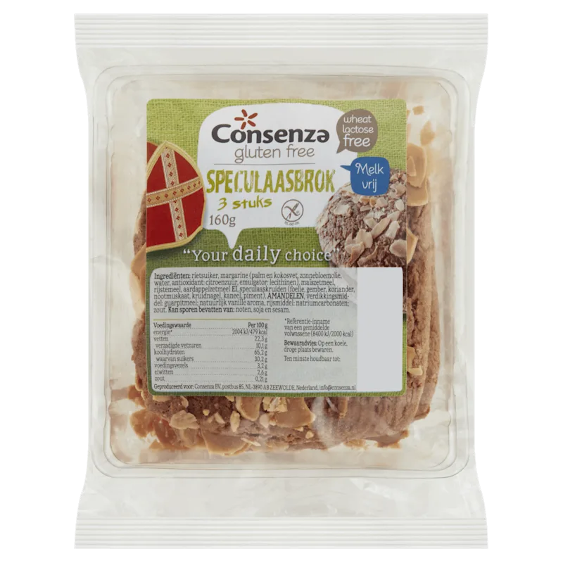Consenza Glutenvrije speculaasbrokken