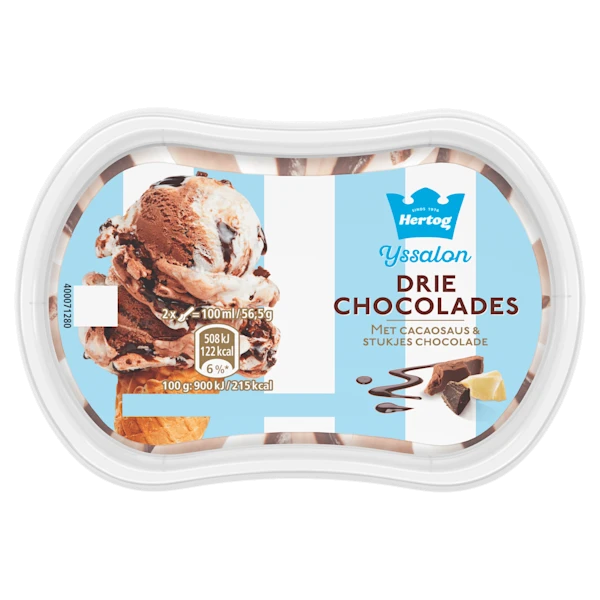 Hertog IJssalon mini drie chocolades