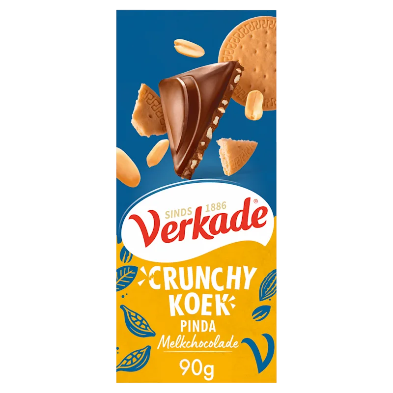Verkade Chocoladereep crunchy melk pinda