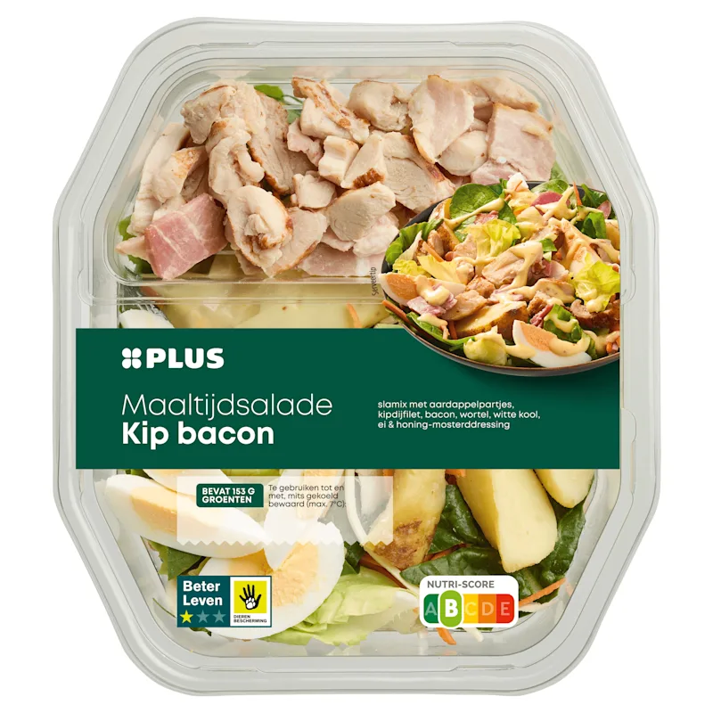 PLUS Maaltijdsalade kip bacon