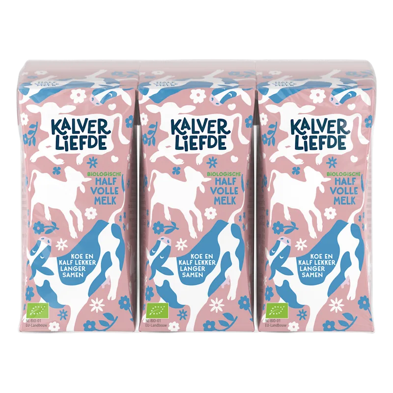 Kalverliefde Bio halfvolle melk 200ml