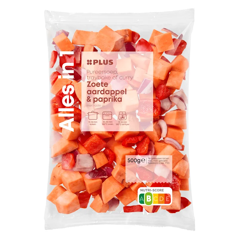 PLUS Groente zoete aardappel paprika