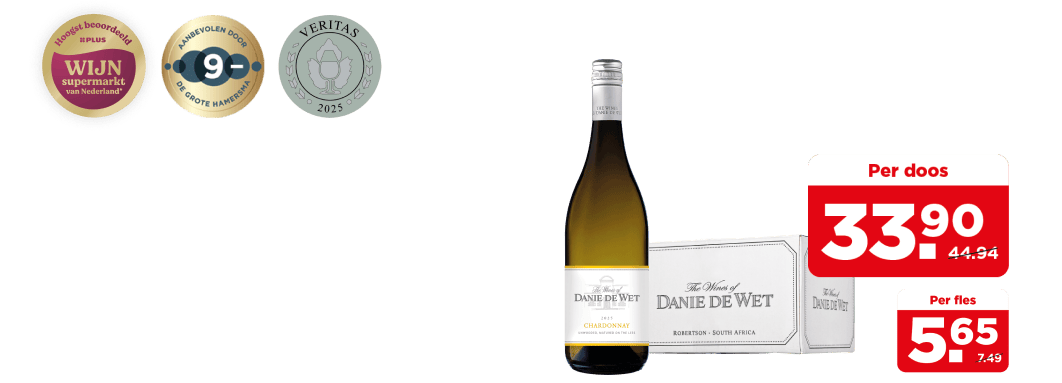Danie de Wet Chardonnay Matured on the Lees