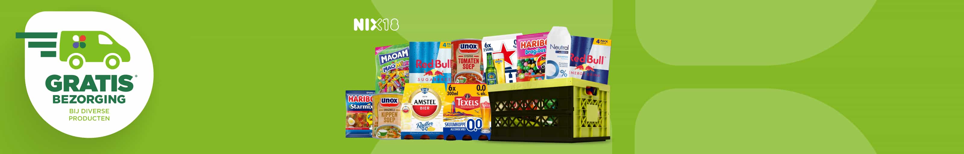 Gratis bezorging op verschillende producten