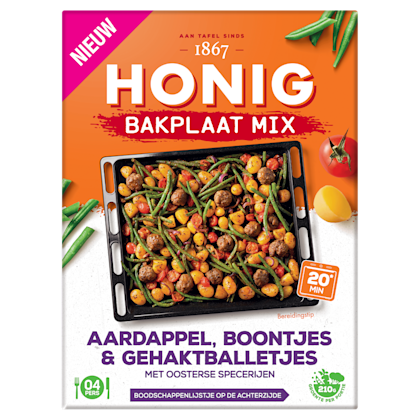 Bakplaat Mix Aardappel, Boontjes & Geh