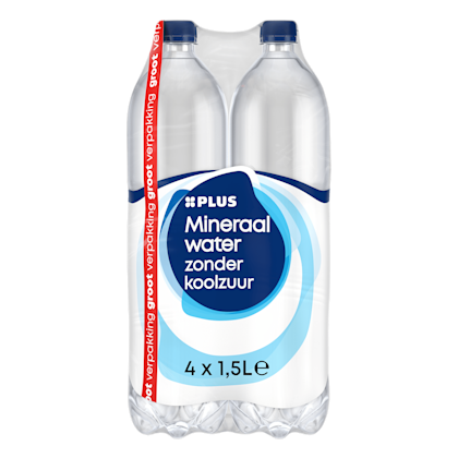 Mineraalwater zonder koolzuur 4-pack