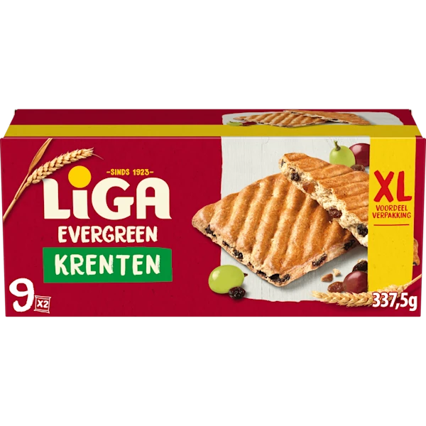 Liga Evergreen koekjes krenten XL