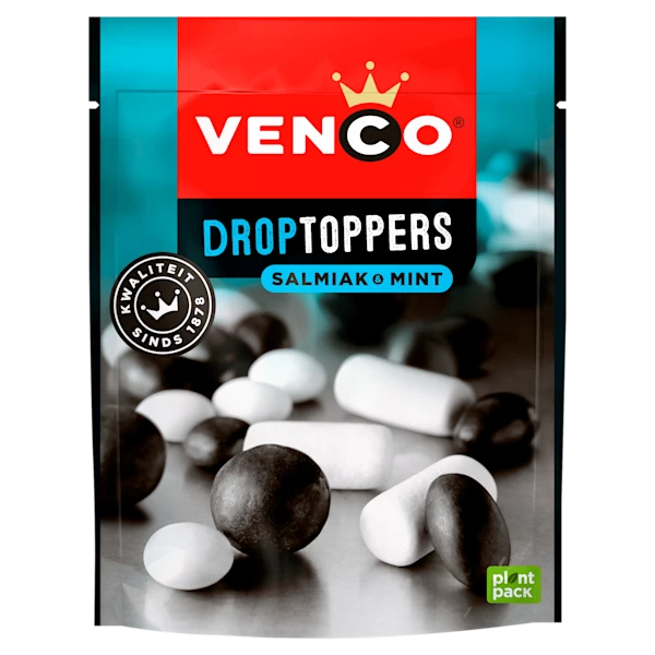 Venco Droptoppers salmiak & mint
