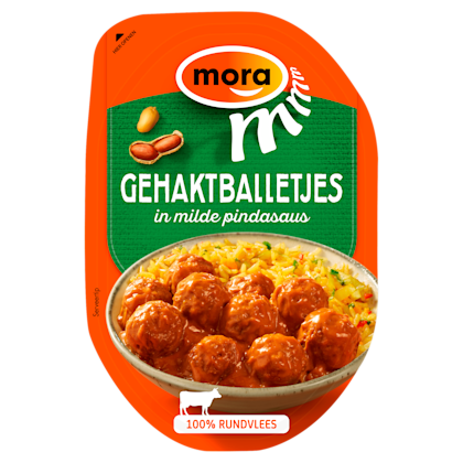 Gehaktballetjes in Milde Pindasaus