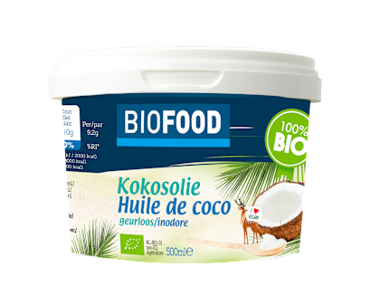 Kokosolie gebleekt bio