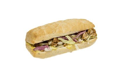 Milano bun gegrilde kip kerrie mayo