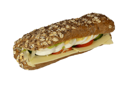 Volkoren bun gezond kaas