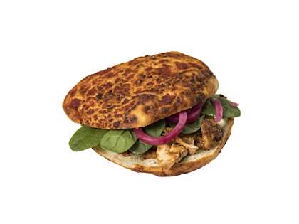 Focaccia Club sandwich kip en spek