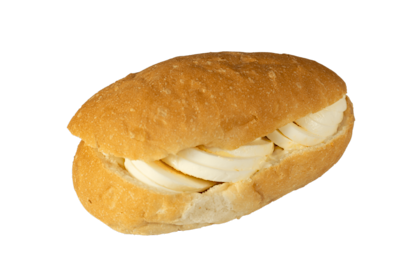 Puntje wit met ei en mayonaise