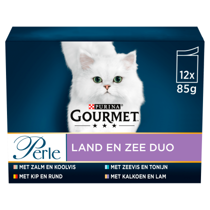 Perle Duo land & zee kattenvoer