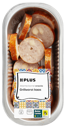 Grillworst kaas plakjes
