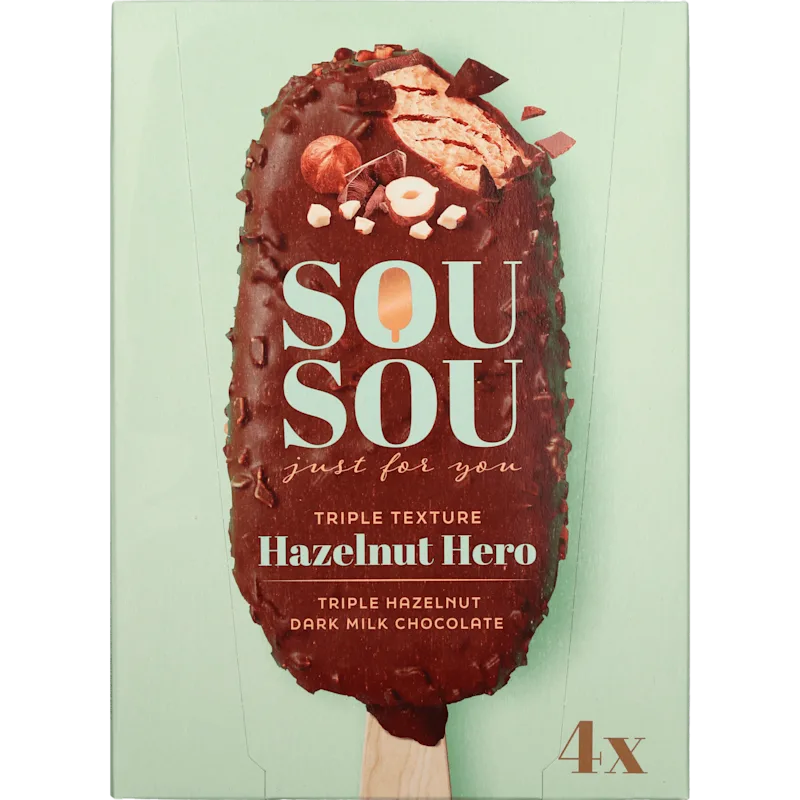Sou Sou Hazelnut hero 4x 100 ml