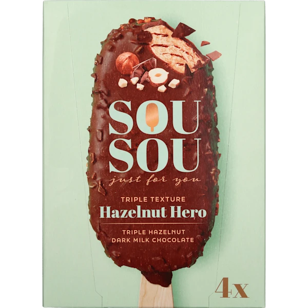 Sou Sou Hazelnut hero 4x 100 ml