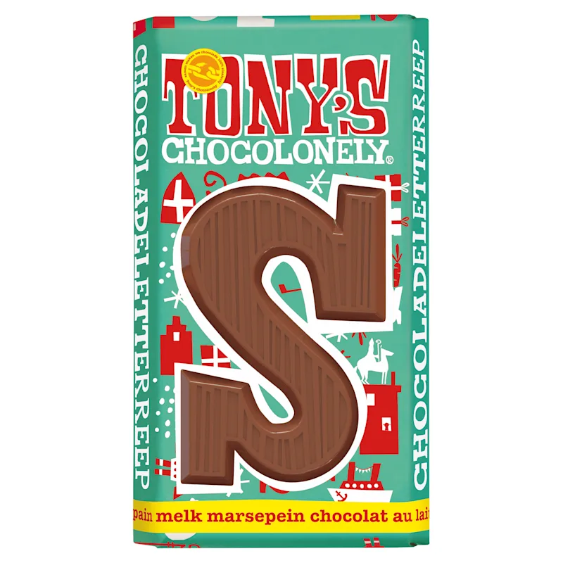 Tony's Chocolonely Letterreep Melk Marsepein S