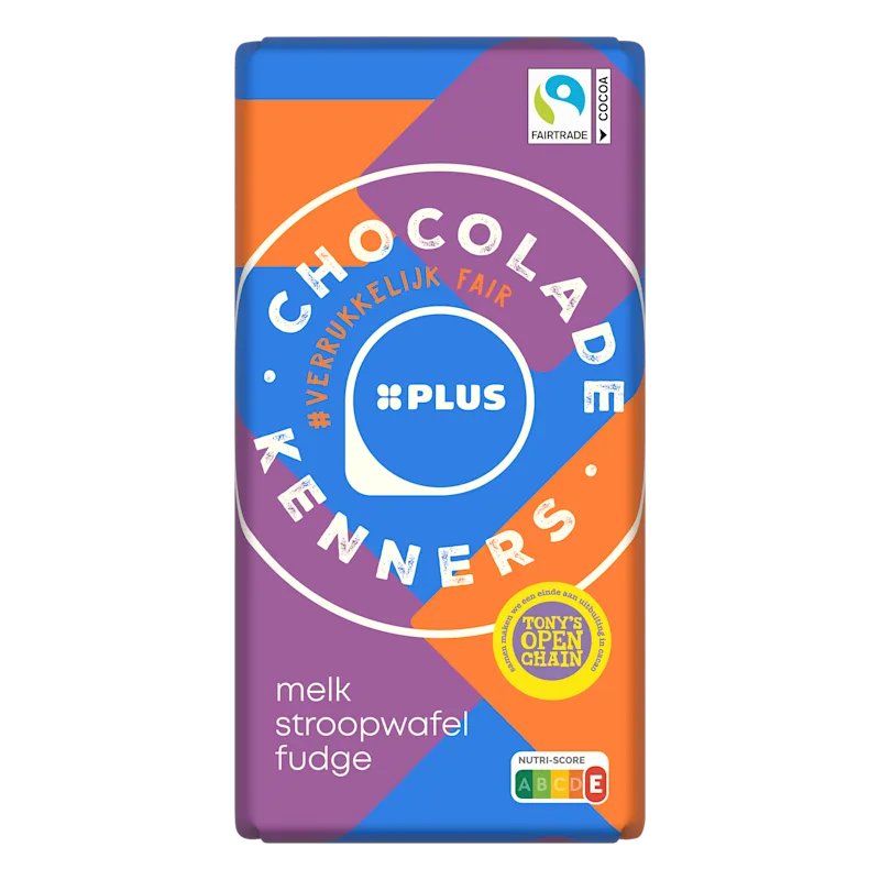 PLUS Chocoladereep melk stroopwafel FT