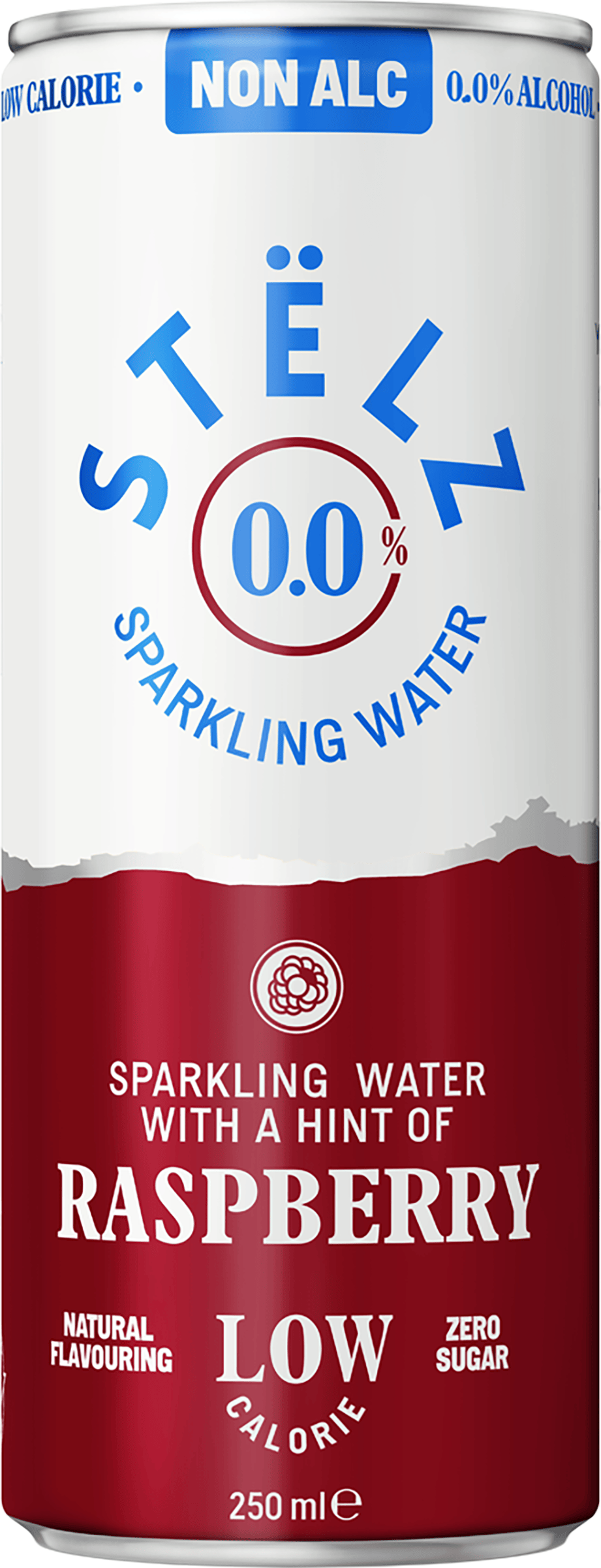 Stëlz 0.0% Sparkling Water Raspberry
