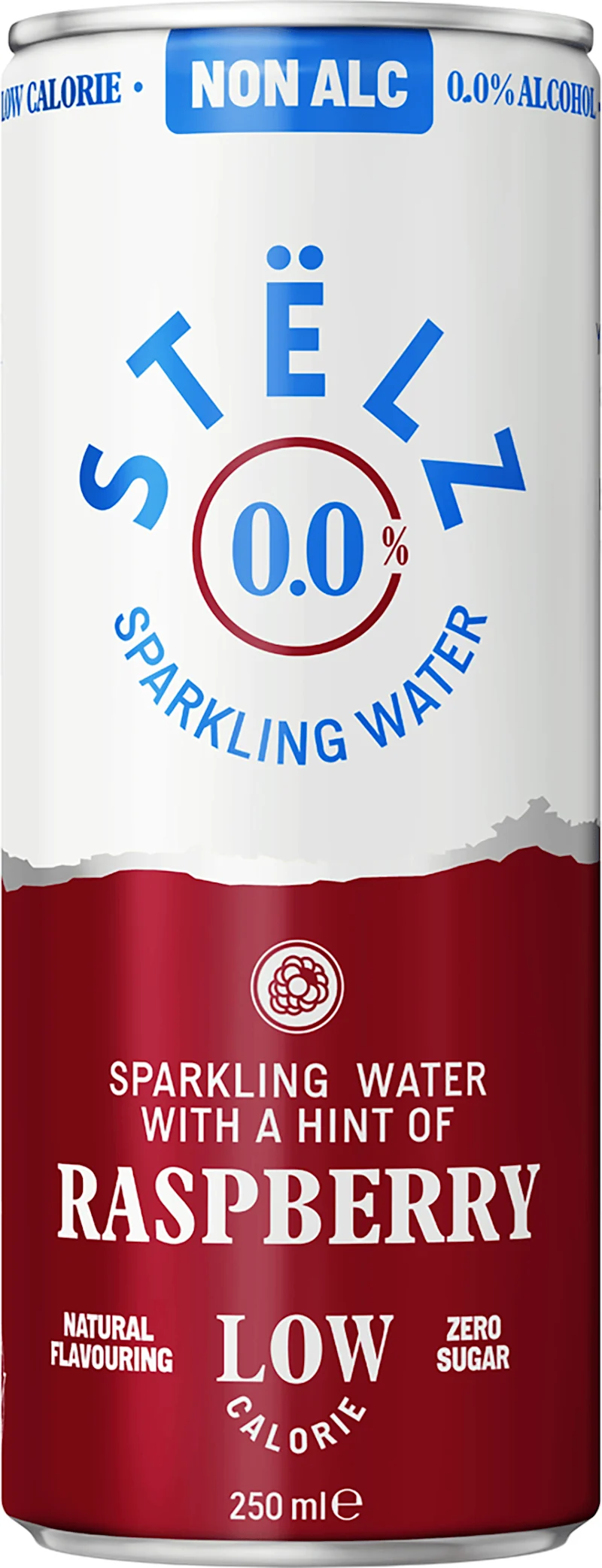 Stëlz 0.0% Sparkling Water Raspberry